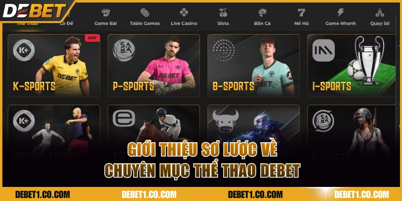 Sơ lược về chuyên mục thể thao DEBET